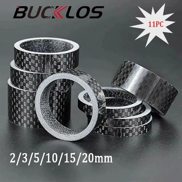 BUCKKubBike-Rondelle de casque en fibre de carbone, entretoise de tige flexible, tige de vélo de rou