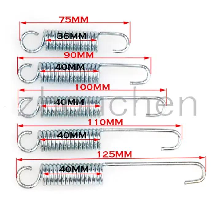 Ressort de béquille 75mm 90mm 100mm 110mm 125mm, pour CRF50 TTR Lifan YX Zongshen SSR Dirt Pit Bike