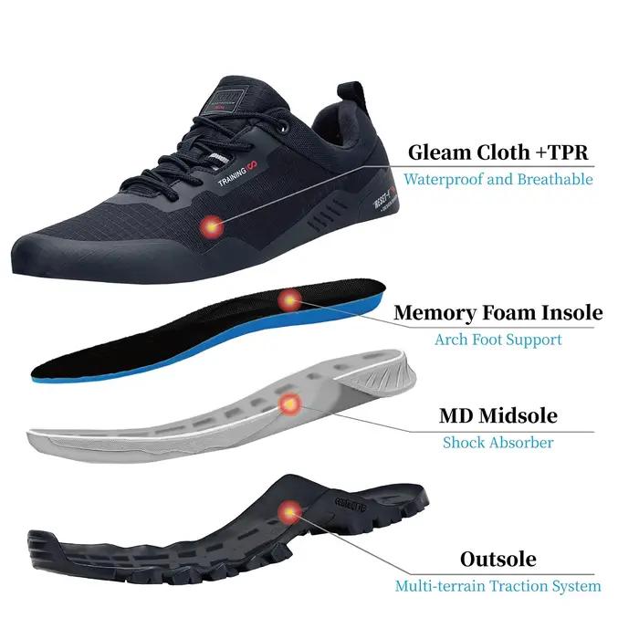 Chaussures de randonnée Baasploa pour homme - Imperméables et résistantes à l'usure, baskets d'escalade