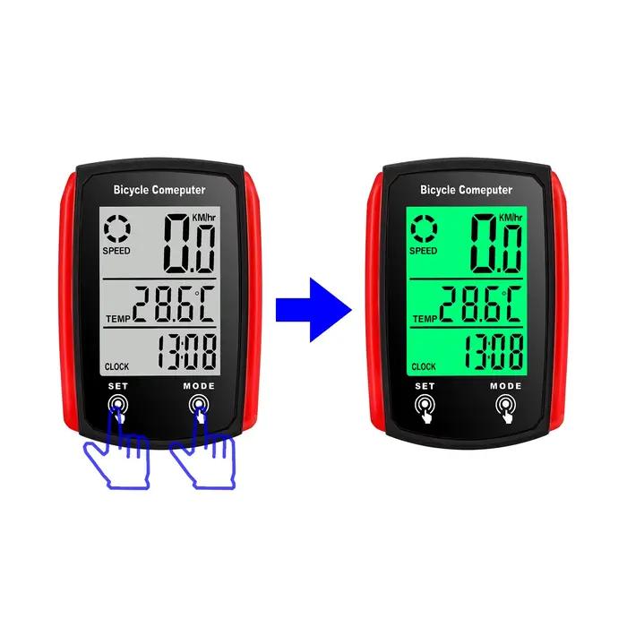 Compteur de Vitesse et Odomètre de Vélo Écran LCD Multifonctionnel Accessoire de Cyclisme pour Hommes et Femmes Occasions Spéciales