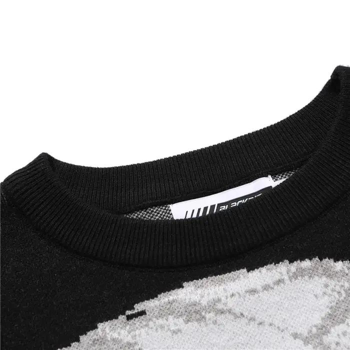 FGKKS hommes Hip Hop Streetwear Harajuku pull Vintage Style japonais Anime fille tricoté 2022 coton