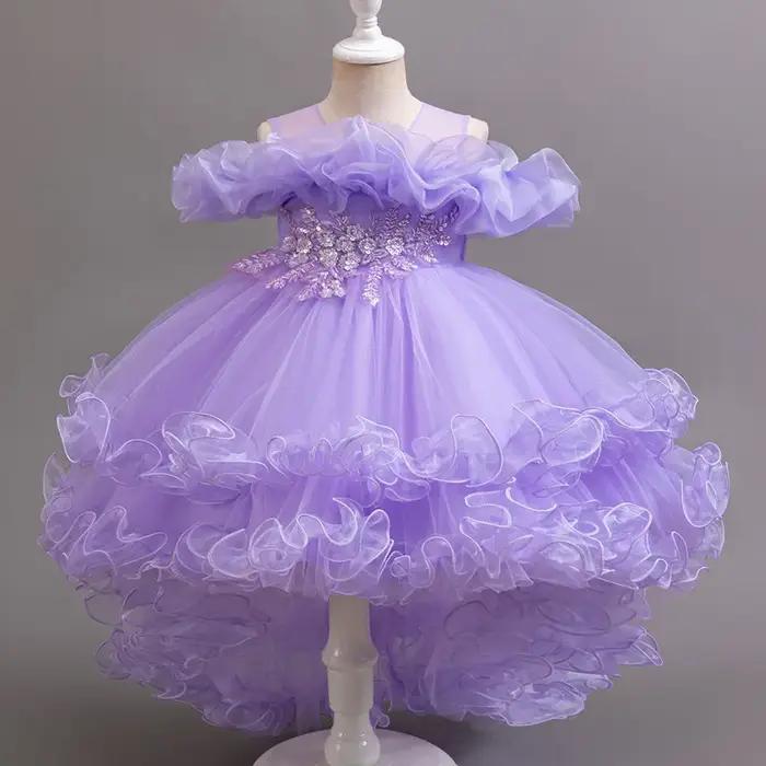 Robe de Princesse à Paillettes pour Fille, Tenue de Mariage, de Noël, de ixd'Anniversaire, Douce et