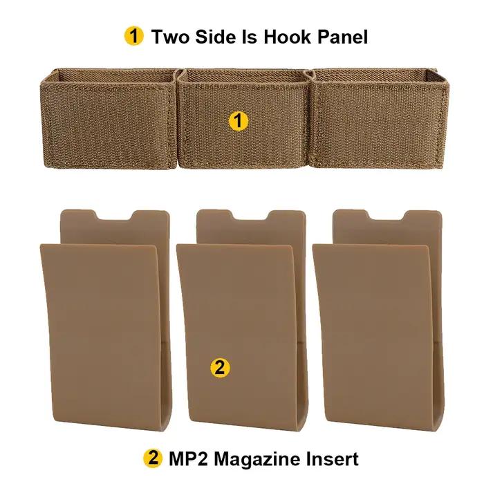 KRYDEX tactique élastique 5.56 Triple Mag insérer 7.62 pochette pour magazines pour plate-forme de p