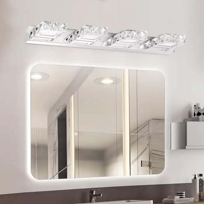 LOYALHEARTD-Lumière de vanité en cristal à LED, applique murale de toilette moderne, miroir avant, l