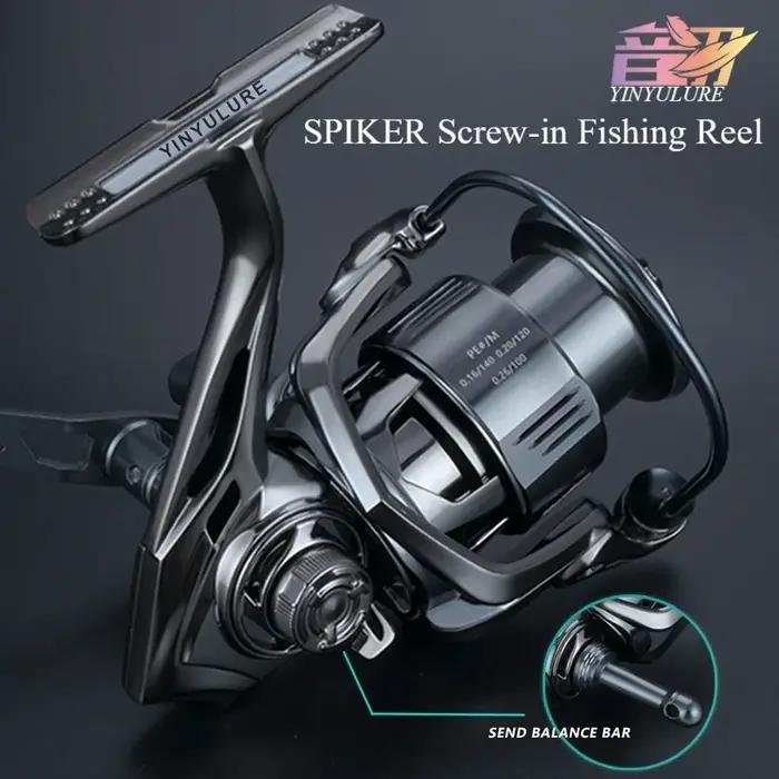 YINYU SPIKER moulinet de pêche à visser carbone Double poignée coulée Style de vente chaude pour le