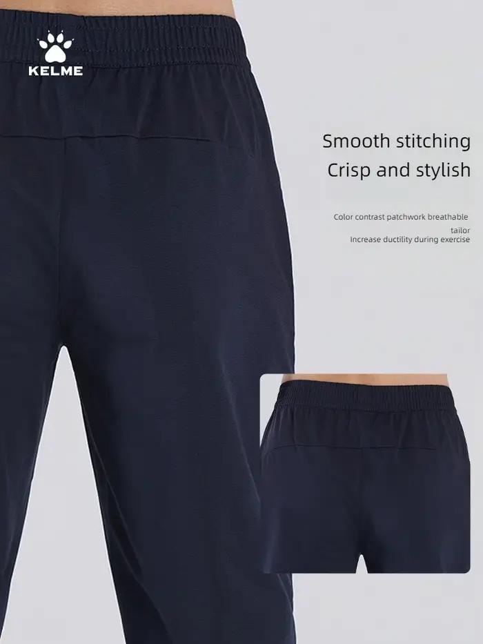 Kelme-Pantalon de basket-ball d'été pour homme, vêtement de sport léger et respirant, à jambes droit