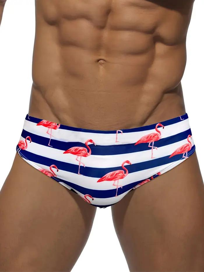 Maillot de bain compétition triangle Flamingo pour hommes - Slip natation plage été sportif