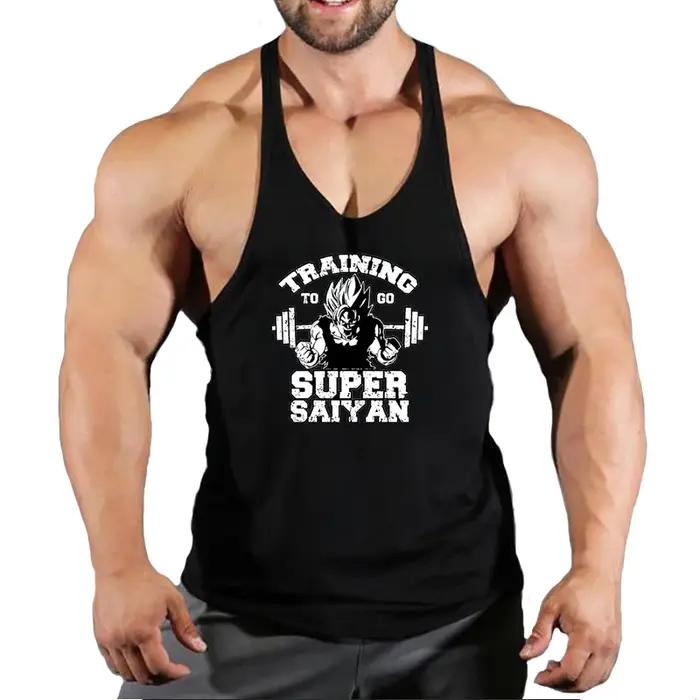 Gilet de fitness sans manches pour hommes, sous-vêtements de sport, t-shirt, chemise de sport, gilet