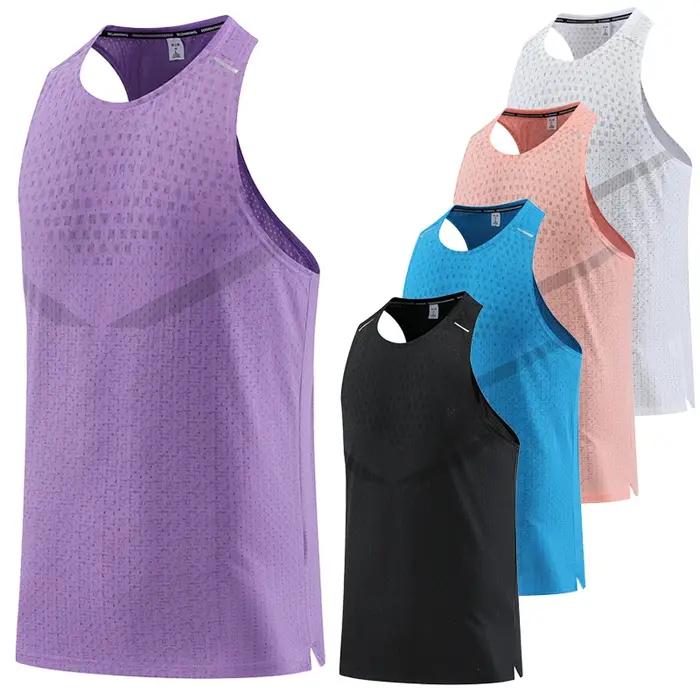 Débardeur athlétique homme maille respirante pour basket course à pied voyage été mode