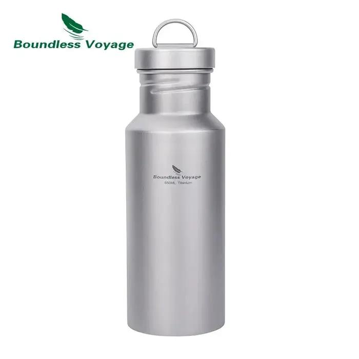 Bouteille d'eau en titane Voyage sans limites avec couvercle, bouteille de Sport réutilisable anti-f