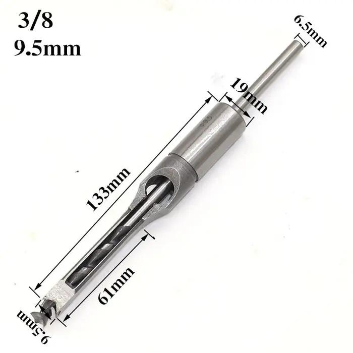 Forets hélicoïdaux HSS pour le travail du calcul, kit d'outils de forage, ciseau à mortaiser, trou c