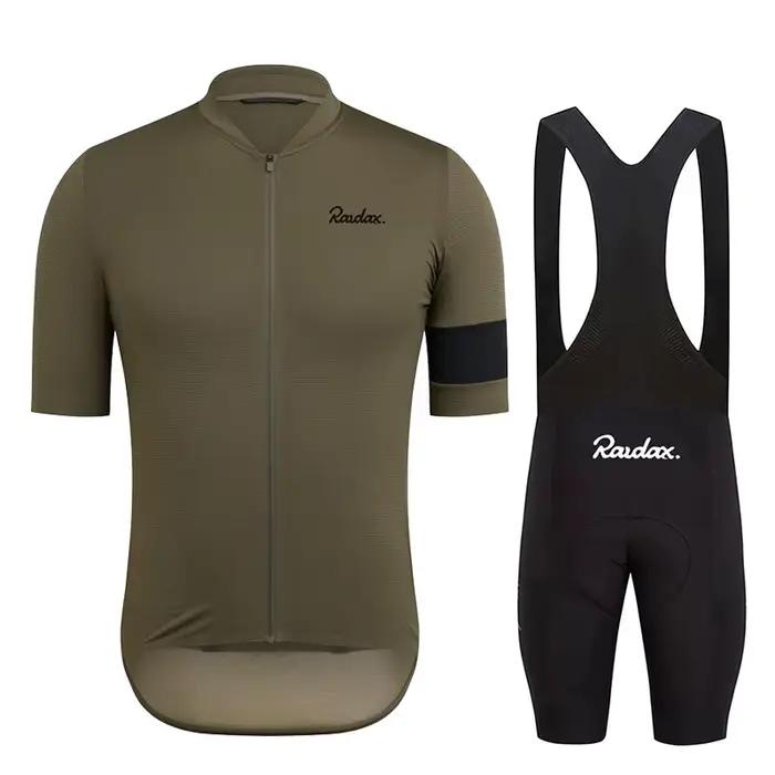 Raudax 2025 hommes à manches courtes maillot ensembles Ropa Ciclismo Hombre été cyclisme vêtements T