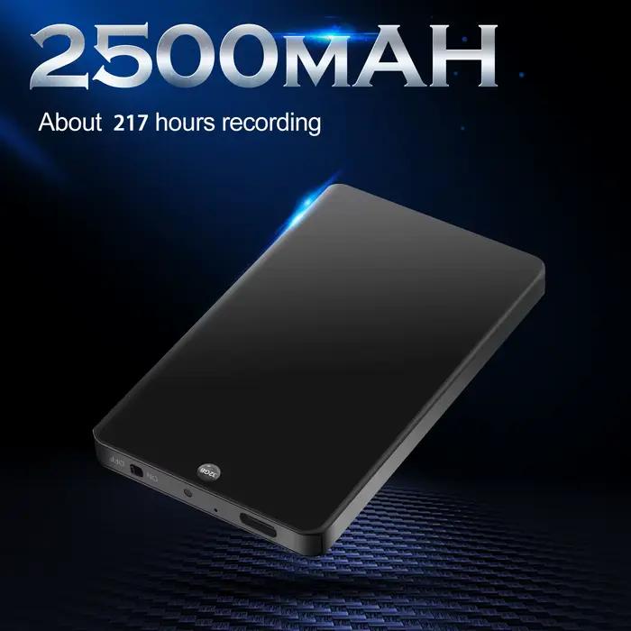 V66 professionnel Rechargeable Portable numérique Audio enregistreur vocal opération à un bouton mém