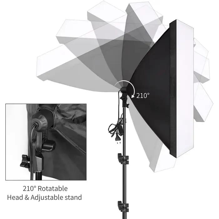 Équipement photographique Photo Studio photographie boîte souple Kit avec Triopode vidéo 50x70 cm bo