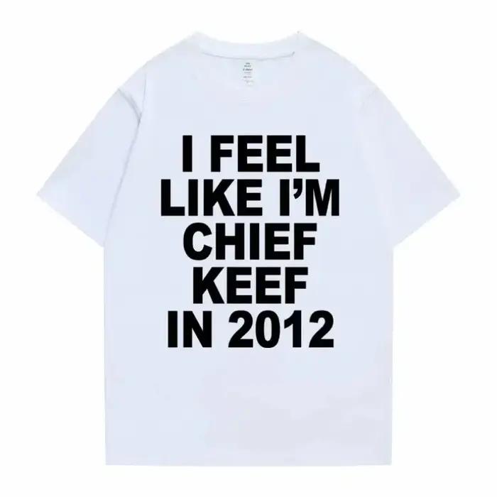 Femmes hommes j'aime je suis chef Keef en 2012 impression graphique t-shirt été hommes femmes mode t