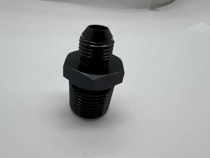 Adaptateur d'union en aluminium avec filetage mâle NPT 6AN AN-6 à 1/2 pouces, connecteur de refroidi
