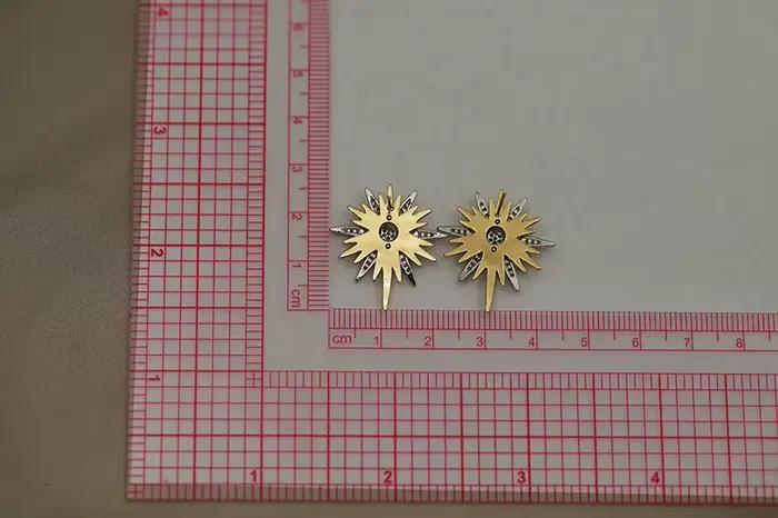 Boucles d'oreilles étoile en zircone pour femmes, nouveau Design de vue, marque de mode, fleur en cr
