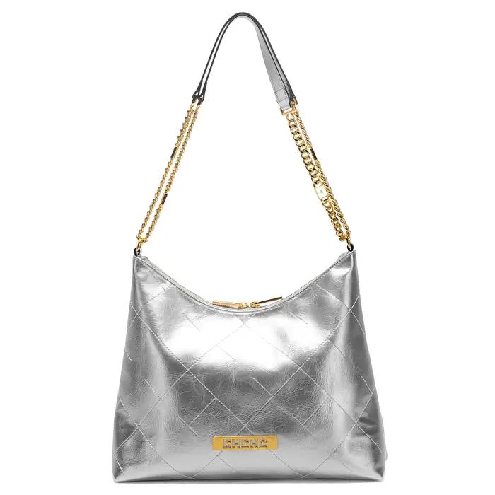 CHCH Sac à main pour femme, nouveau sac fourre-tout argenté, sac à main classique avec coutures et c