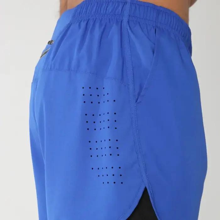 Short de course avec poches doublées pour homme, séchage rapide, léger, respirant, athlétique, sport
