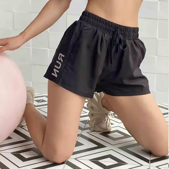 Short de Course Femme Taille Haute Été - Anti-Dérapant Respirant pour Fitness et Sport