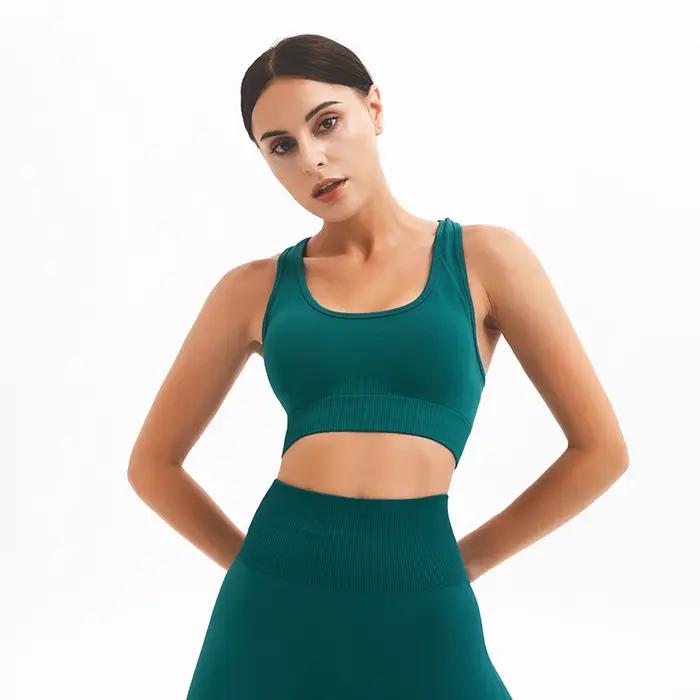 WAREBALL-Soutien-gorge Push-Up rembourré pour femme, haut de sport, yoga, gym, fitness, entraînement