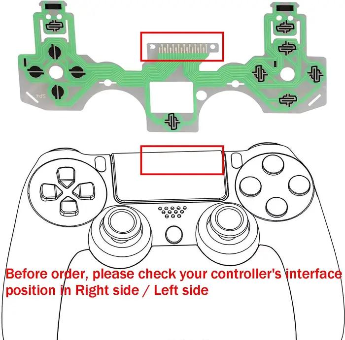 10 pièces pour réparation Ps4 Ps5 Jdm 030 040 050 contrôleur Film conducteur clavier câble flexible