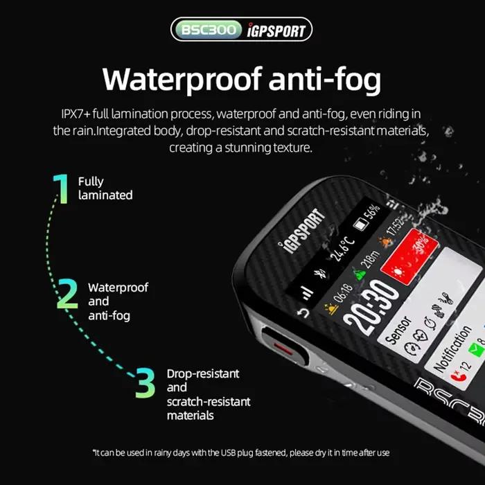 IGPSPORT BSC300 ordinateur sans fil vélo odomètre GPS Navigation vtt route vitesse Cadence capteur I