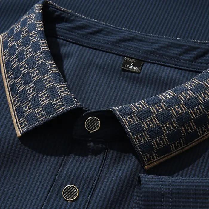 Polo hommes 7xl 8xl 9xl été 2025 nouveau haute qualité hommes à manches courtes Polo soie glacée hom