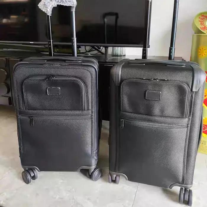 Valise de voyage de luxe en nylon et toile Oxford, bagage cabine avec serrure à code, idéale pour le