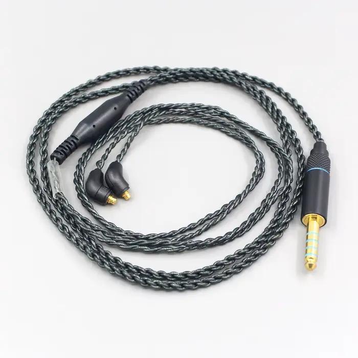 Câble d'écouteurs à feuille d'argent équilibré, 45ohm, 3.5mm 2.5mm 4.4mm, pour ER4SR ER4XR ER3XR ER3