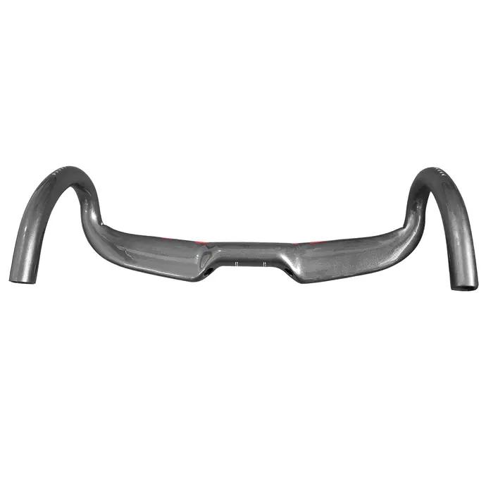 Guidon de vélo de route en carbone 400/420/440mm, routage interne brillant, accessoires de vélo