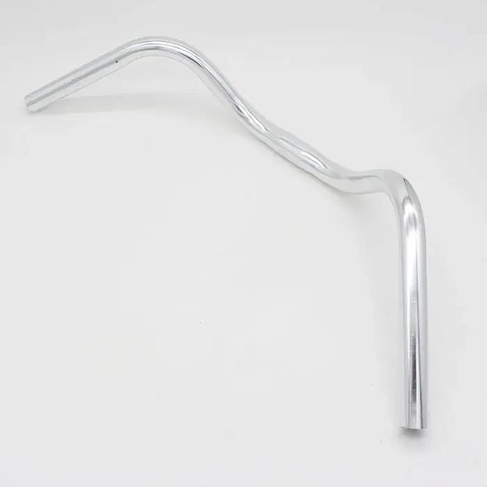 Guidon de vélo en alliage d'aluminium, guidon incurvé, poignées horizontales, grandes hirondelles, p