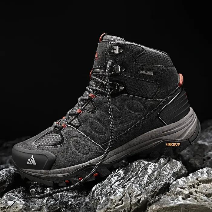 Bottes de randonnée hiver homme HIKEUP - Chaussures imperméables antidérapantes trekking