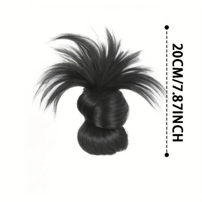 Chignon synthétique élégant à demi-cravate de 8 pouces, avec pince à griffes, perruque en plumes de