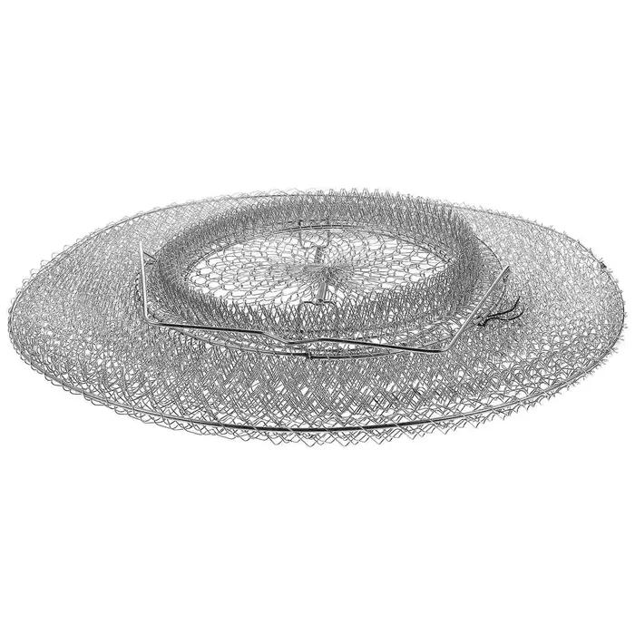 Garde-poisson en acier inoxydable, fil métallique, panier à poisson rétractable, panier à crabe, pan