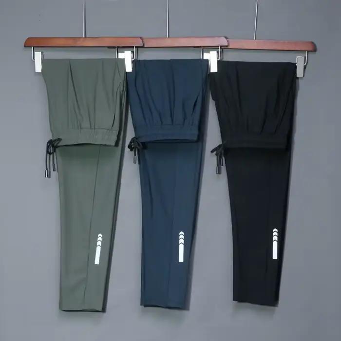Pantalon de jogging élastique pour hommes - Survêtement décontracté pour course et fitness été