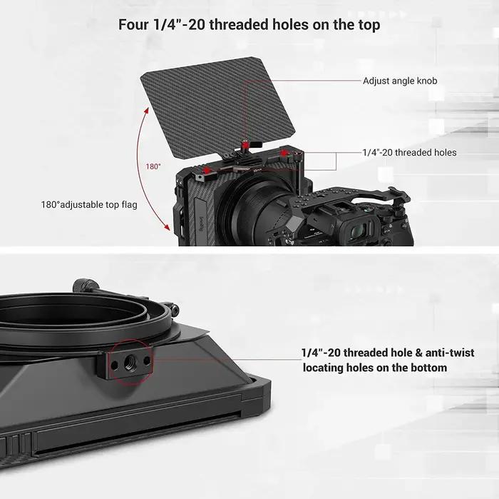 SmallRig – Mini boîtier mat pour appareils photo DSLR sans miroir, Compatible avec les objectifs 52m