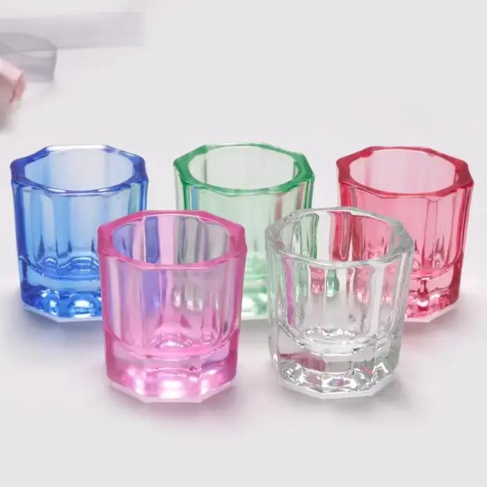 Plat Dappen en poudre acrylique en verre de cristal