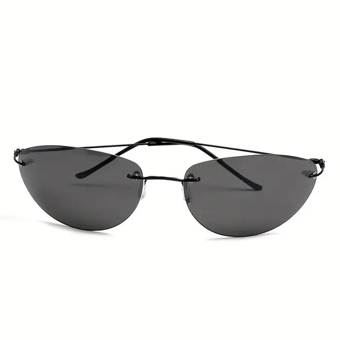 Mise à niveau Cool Matrix Smith Style lunettes De soleil polarisées ultralégères sans monture hommes