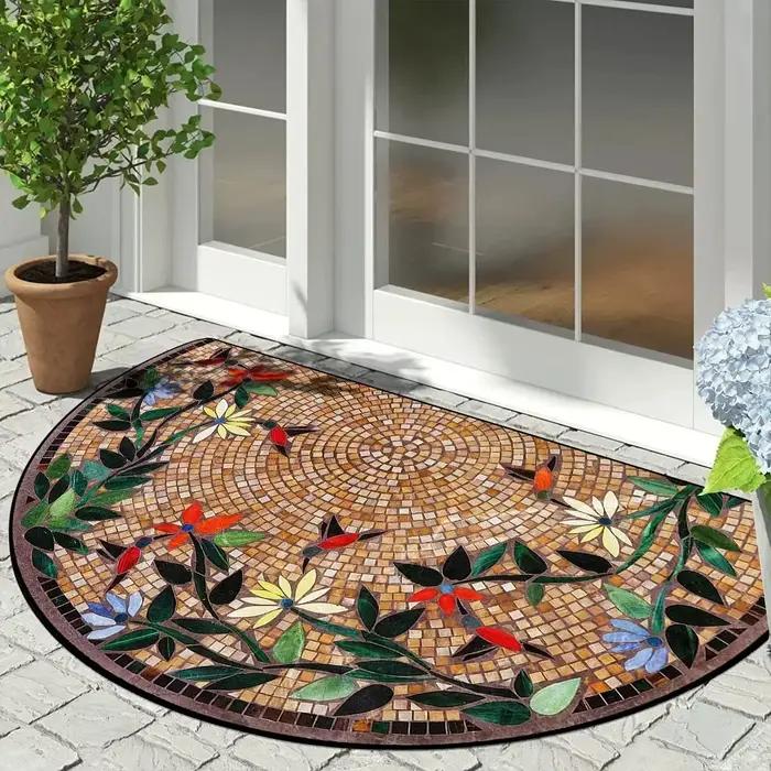 Tapis d'entrée, paillasson de porte d'entrée, tapis décoratifs de jardin extérieur, paillassons de b