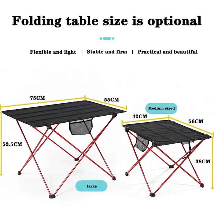 Table pliable Portable, mobilier d'extérieur de Camping, lit d'ordinateur, pique-nique, bureau plian
