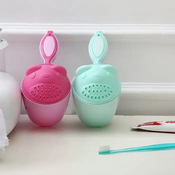 Bonnets de bain pour bébé, dessin animé mignon, tasse de shampoing pour enfants, Bailer de bain, cui