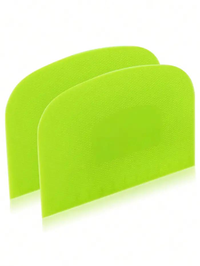 Leeseph 2 pièces bol grattoir à pâte coupe-pâte en plastique sûr aux aliments banc Flexible grattoir