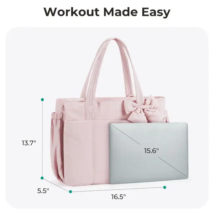 BAGSMART Sac fourre-tout de grande capacité pour femme, sac à main polyvalent pour les déplacements,