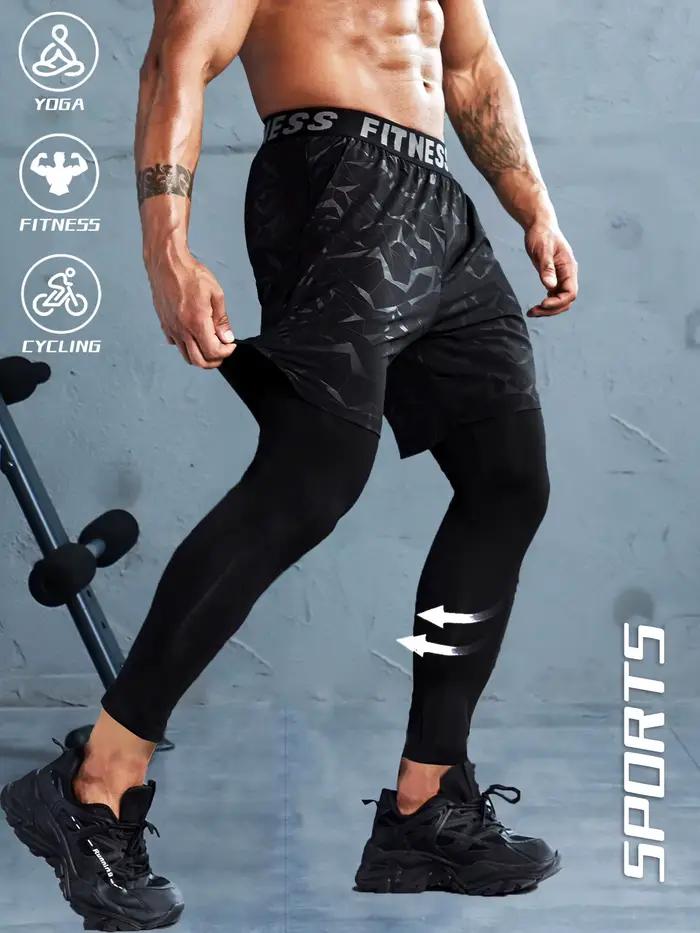 Pantalon de sport 2 en 1 pour homme