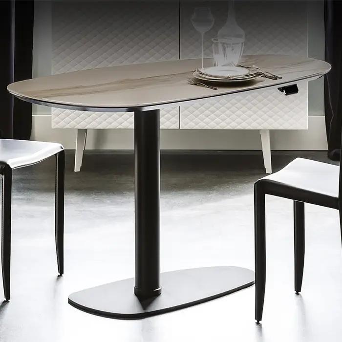 Table basse multifonctionnelle en céramique ou en bois, table d'ordinateur, table d'étude réglable e