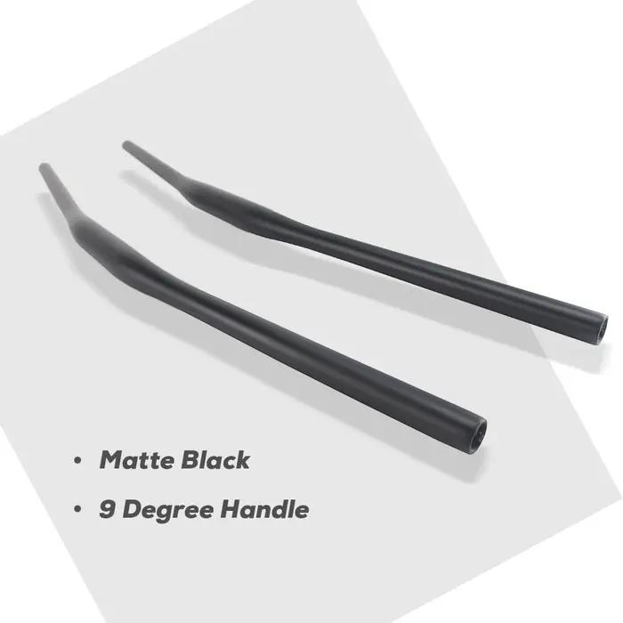 Guidon de vélo entièrement en fibre de carbone à 9 degrés, guidon de course tout-terrain XC, diamètr