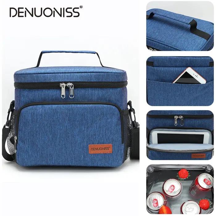 DENUONISS – sac à Lunch Portable de bureau, fourre-tout étanche, sac à main isotherme, sac thermique