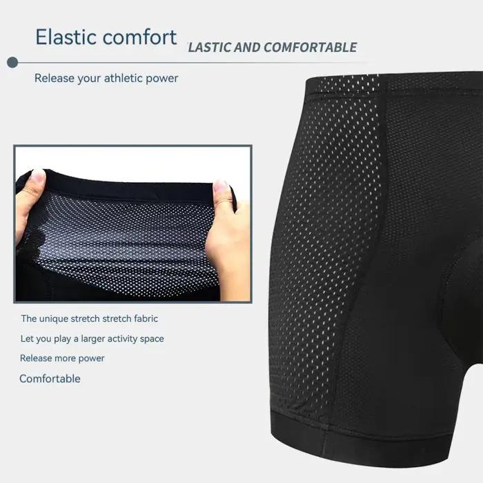 JEPOZRA-short de cyclisme respirant pour hommes, coussin de Gel 4D, culotte de vélo antichoc, VTT, s
