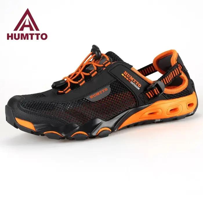 HUMTTO-Chaussures de Randonnée et Pataugeoire pour Homme, Baskets d'Extérieur Respirantes à vaccage
